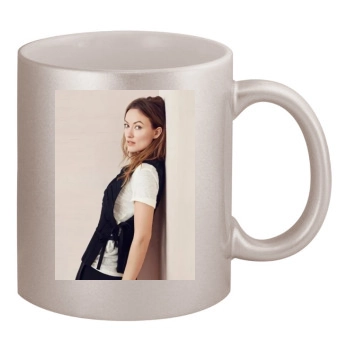 Olivia Wilde 11oz Metallic Silver Mug