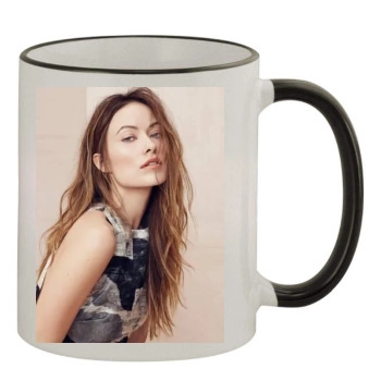 Olivia Wilde 11oz Colored Rim & Handle Mug