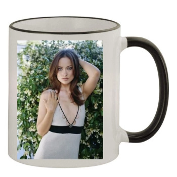 Olivia Wilde 11oz Colored Rim & Handle Mug