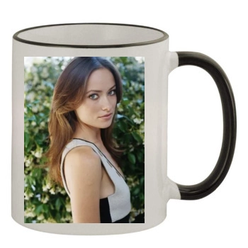 Olivia Wilde 11oz Colored Rim & Handle Mug