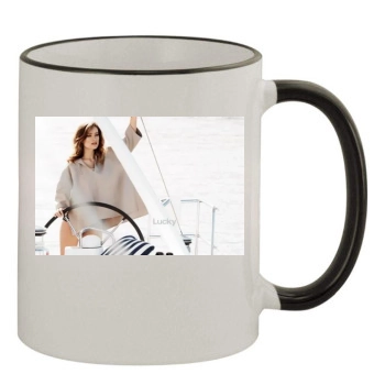 Olivia Wilde 11oz Colored Rim & Handle Mug