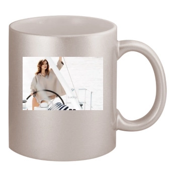 Olivia Wilde 11oz Metallic Silver Mug