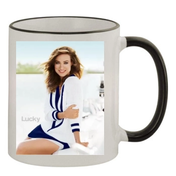 Olivia Wilde 11oz Colored Rim & Handle Mug