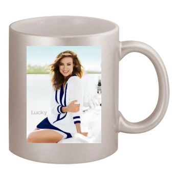 Olivia Wilde 11oz Metallic Silver Mug