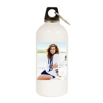 Olivia Wilde White Water Bottle With Carabiner