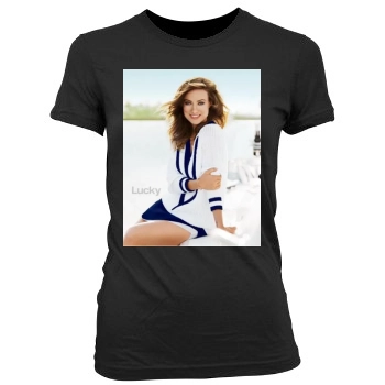 Olivia Wilde Women's Junior Cut Crewneck T-Shirt