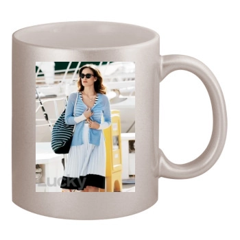 Olivia Wilde 11oz Metallic Silver Mug