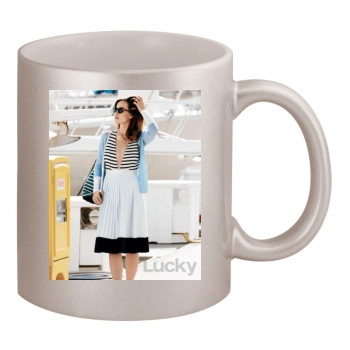 Olivia Wilde 11oz Metallic Silver Mug