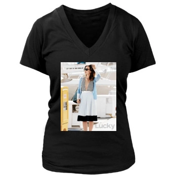 Olivia Wilde Women's Deep V-Neck TShirt