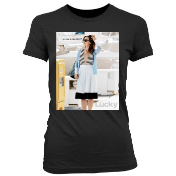 Olivia Wilde Women's Junior Cut Crewneck T-Shirt