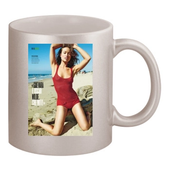 Olivia Wilde 11oz Metallic Silver Mug