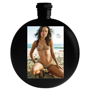 Olivia Wilde Round Flask