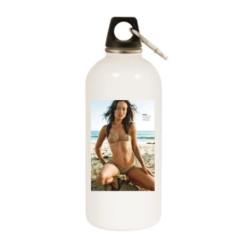 Olivia Wilde White Water Bottle With Carabiner