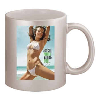 Olivia Wilde 11oz Metallic Silver Mug