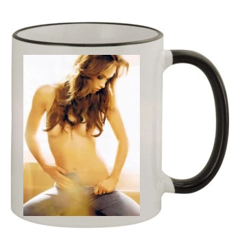 Olivia Wilde 11oz Colored Rim & Handle Mug