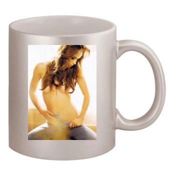 Olivia Wilde 11oz Metallic Silver Mug