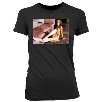 Olivia Wilde Women's Junior Cut Crewneck T-Shirt