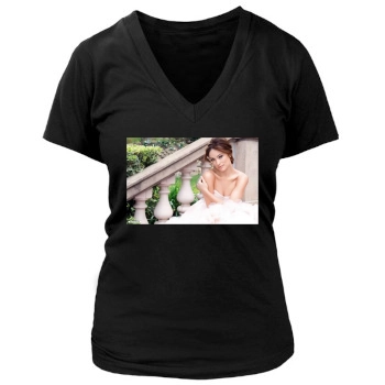 Olivia Wilde Women's Deep V-Neck TShirt