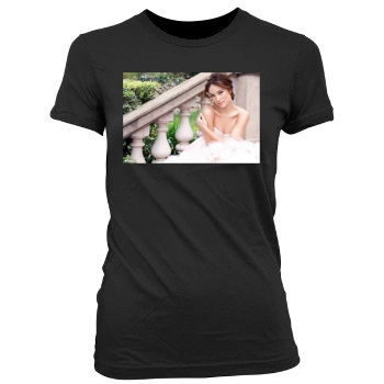 Olivia Wilde Women's Junior Cut Crewneck T-Shirt