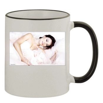 Olivia Wilde 11oz Colored Rim & Handle Mug