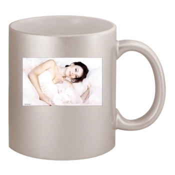 Olivia Wilde 11oz Metallic Silver Mug