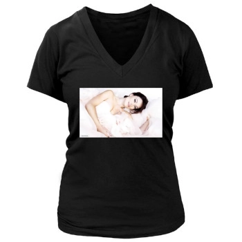 Olivia Wilde Women's Deep V-Neck TShirt