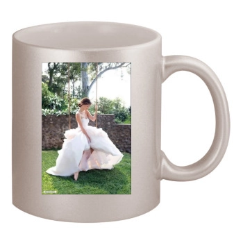 Olivia Wilde 11oz Metallic Silver Mug