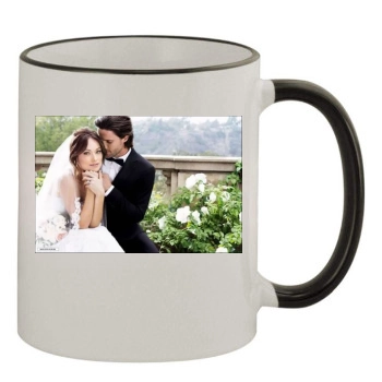 Olivia Wilde 11oz Colored Rim & Handle Mug