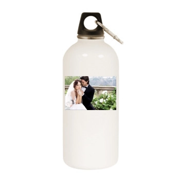 Olivia Wilde White Water Bottle With Carabiner