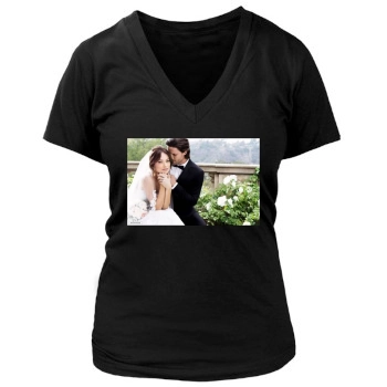 Olivia Wilde Women's Deep V-Neck TShirt