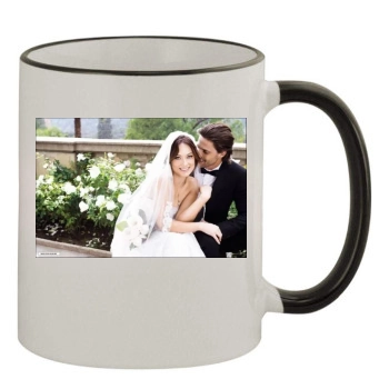 Olivia Wilde 11oz Colored Rim & Handle Mug