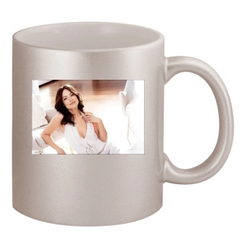 Olivia Wilde 11oz Metallic Silver Mug