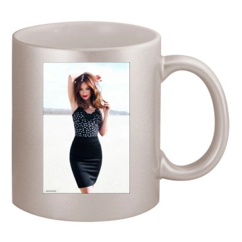 Olivia Wilde 11oz Metallic Silver Mug