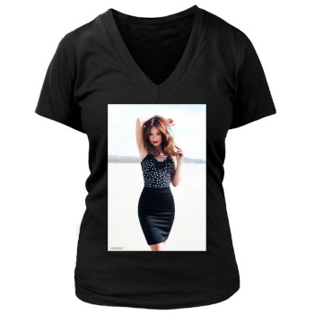 Olivia Wilde Women's Deep V-Neck TShirt