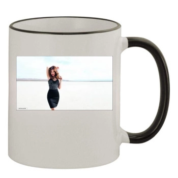 Olivia Wilde 11oz Colored Rim & Handle Mug