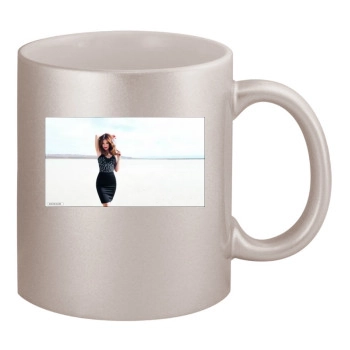 Olivia Wilde 11oz Metallic Silver Mug