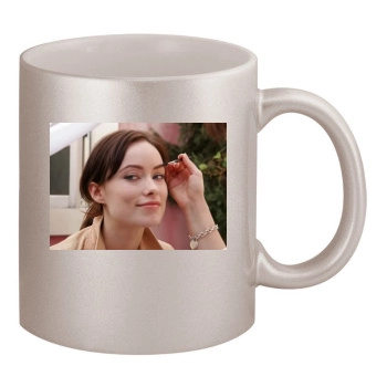 Olivia Wilde 11oz Metallic Silver Mug