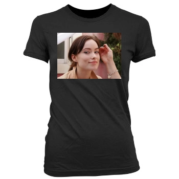 Olivia Wilde Women's Junior Cut Crewneck T-Shirt