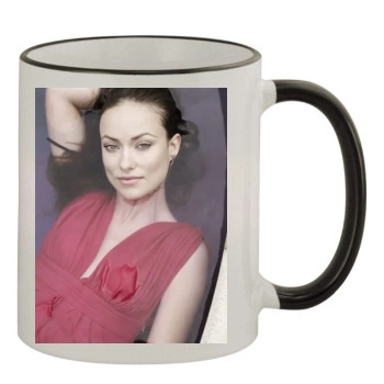 Olivia Wilde 11oz Colored Rim & Handle Mug