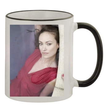 Olivia Wilde 11oz Colored Rim & Handle Mug