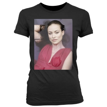 Olivia Wilde Women's Junior Cut Crewneck T-Shirt