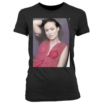 Olivia Wilde Women's Junior Cut Crewneck T-Shirt