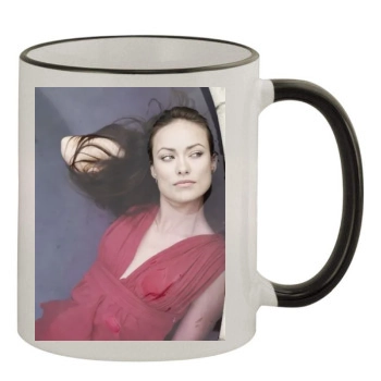 Olivia Wilde 11oz Colored Rim & Handle Mug