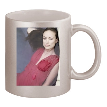 Olivia Wilde 11oz Metallic Silver Mug