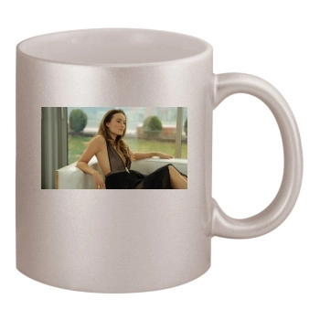 Olivia Wilde 11oz Metallic Silver Mug