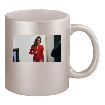 Olivia Wilde 11oz Metallic Silver Mug