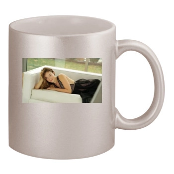 Olivia Wilde 11oz Metallic Silver Mug