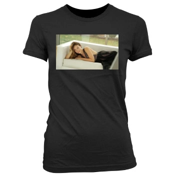 Olivia Wilde Women's Junior Cut Crewneck T-Shirt