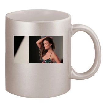 Olivia Wilde 11oz Metallic Silver Mug