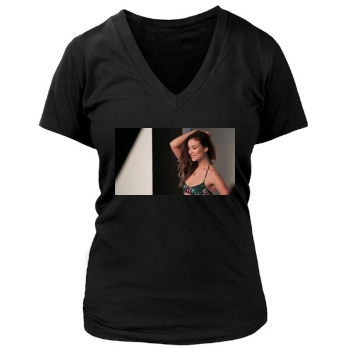 Olivia Wilde Women's Deep V-Neck TShirt